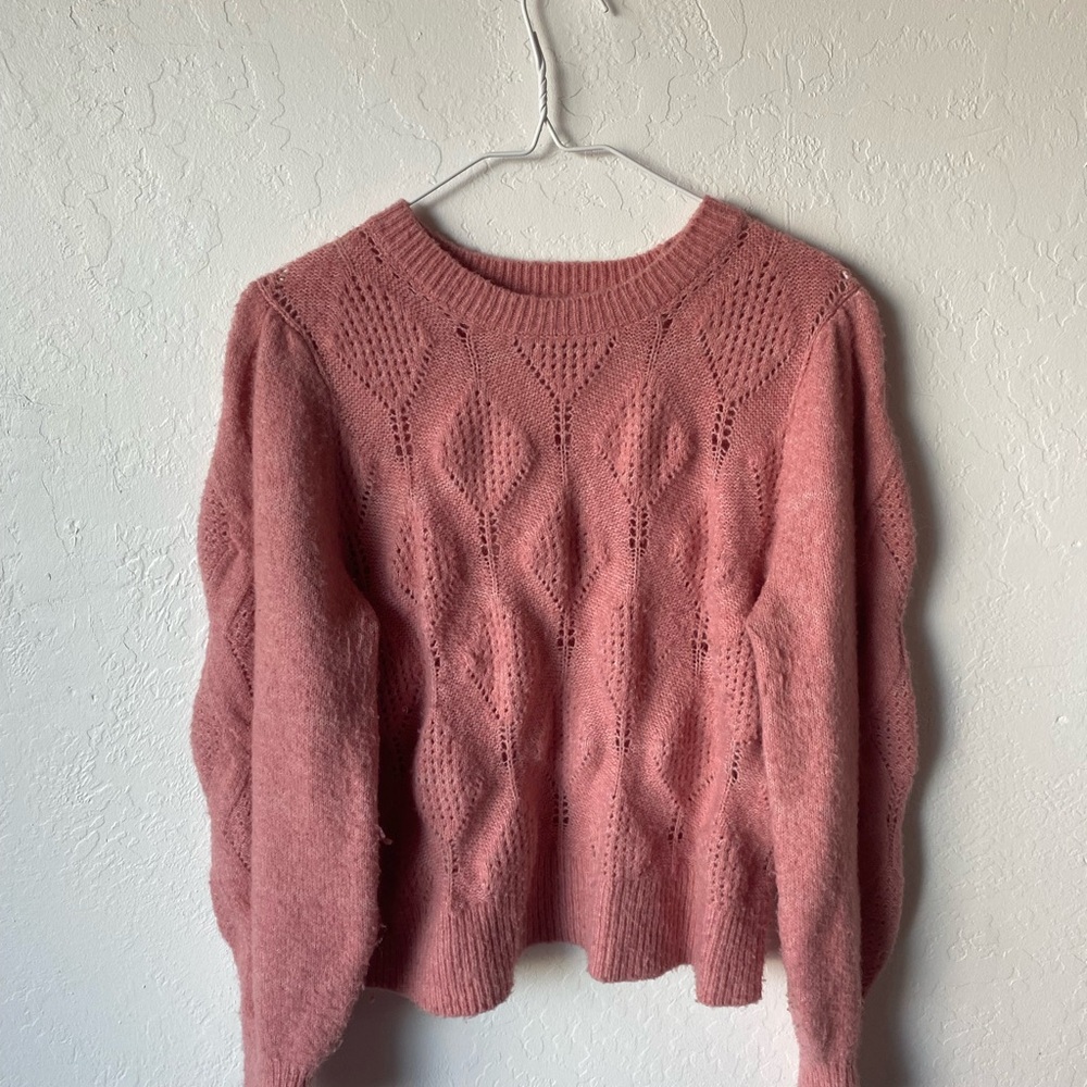 Delicate Pink Knit Sweater